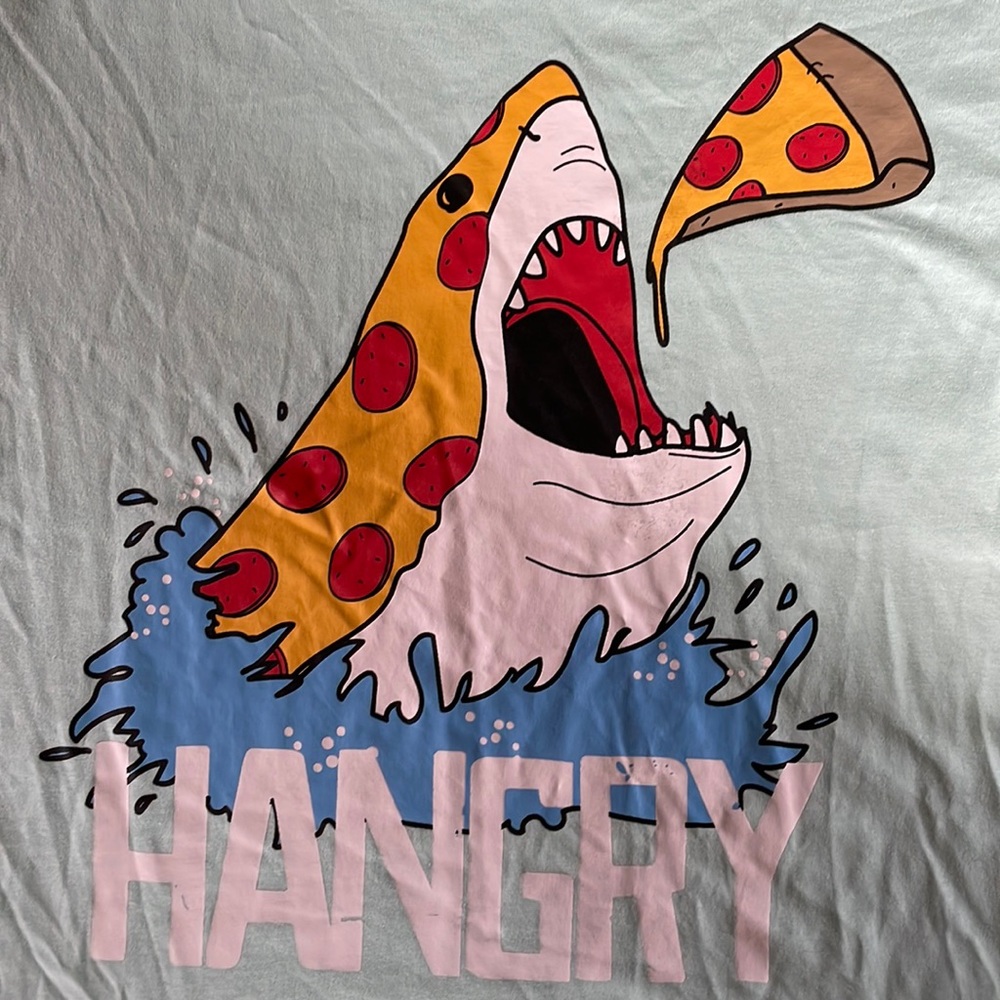Hangry Pizza Shark T Shirt